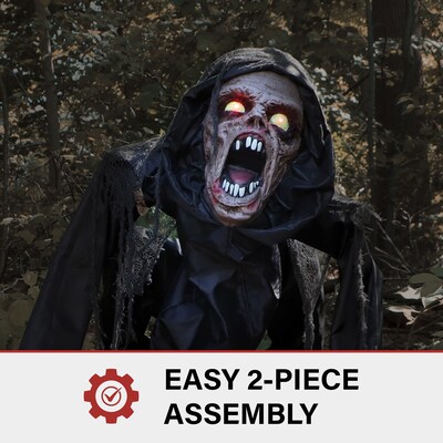 Haunted Hill Farm Animatronic Growling Zombie Dog (HHDOG-1FLSA)