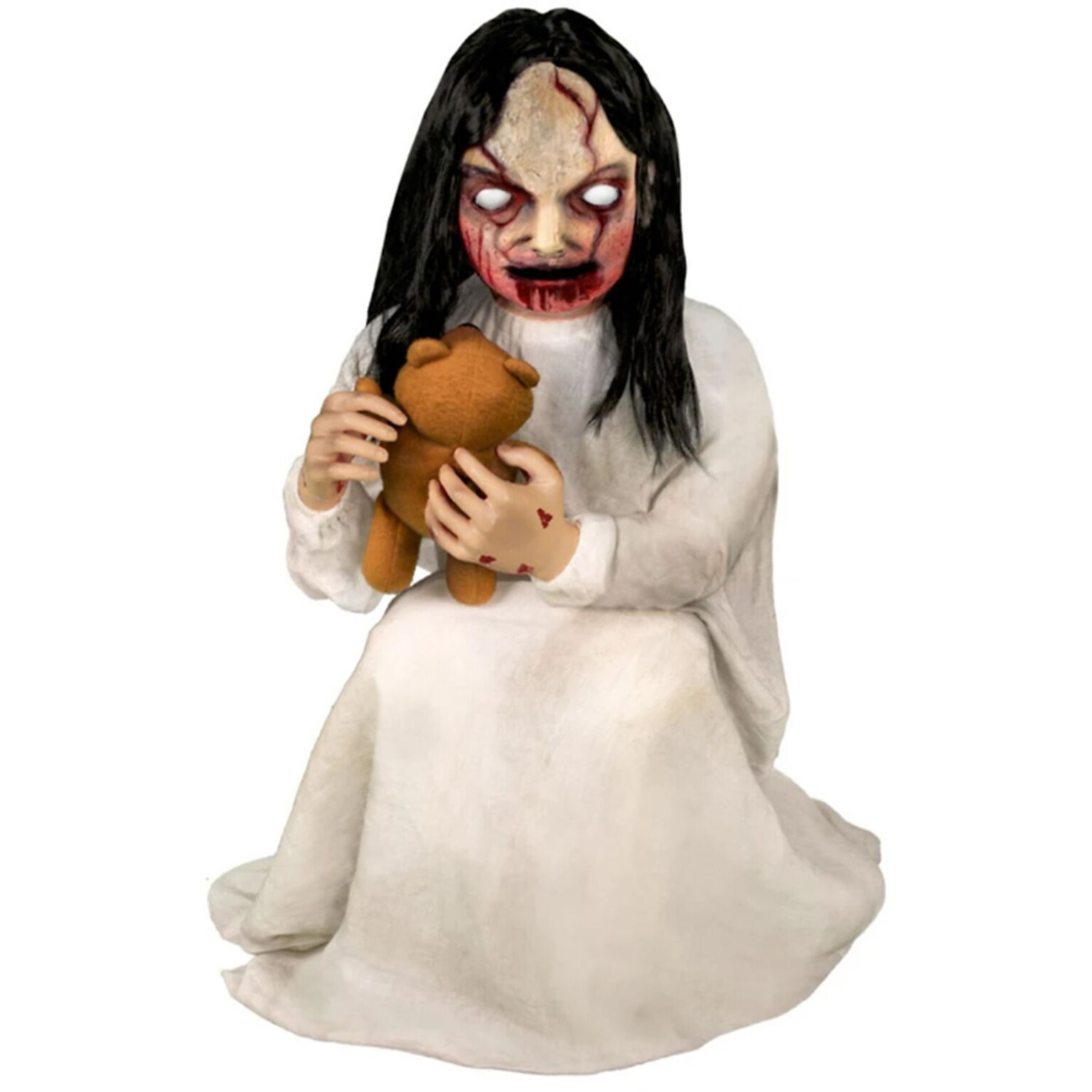 Haunted Hill Farm Motion-Activated Lunging Lily the Demonic Zombie Girl (HHLNGLILY-2FLSA)