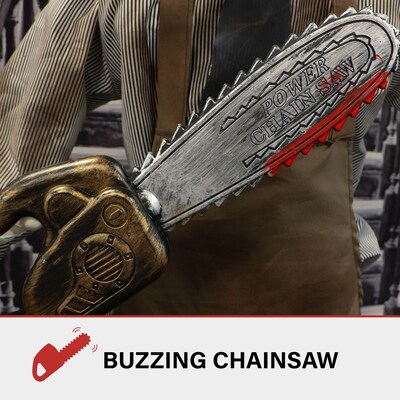 Haunted Hill Farm Animatronic Zombie Carver Scary (HHMAN-7FLSA)