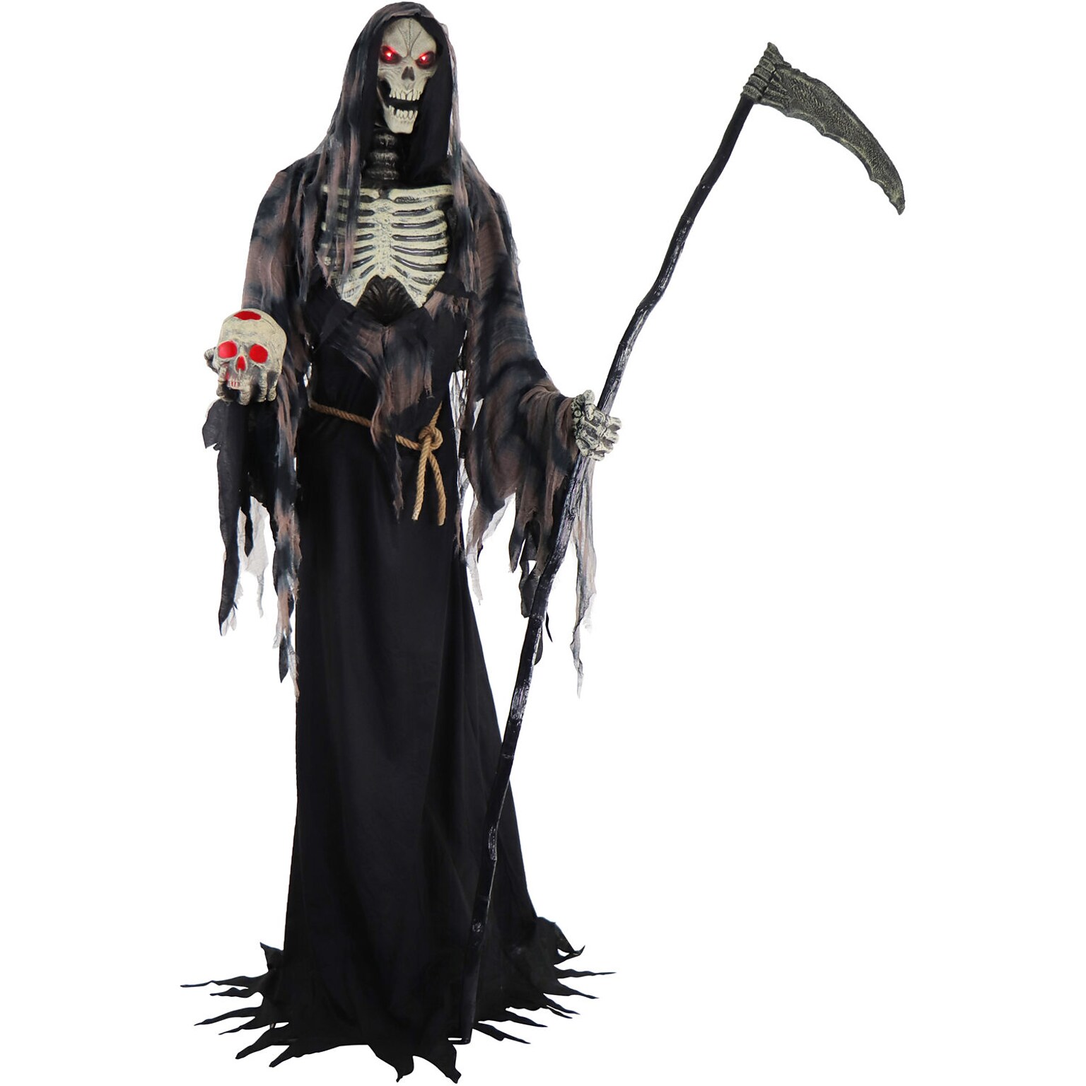 Haunted Hill Farm 7 Tall Motion-Activated Rotting Reaper (HHROTRPR-1FLSA)
