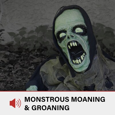 Haunted Hill Farm 21" Animatronic Zombie Groundbreaker (HHRPR-1LSA)