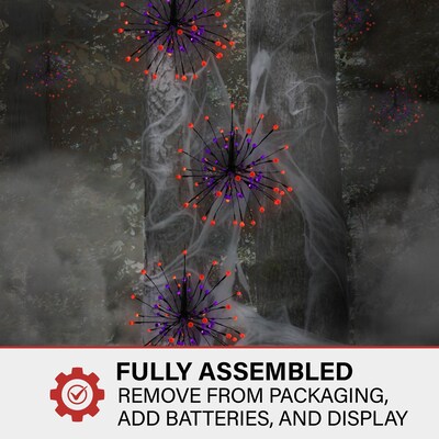 Haunted Hill Farm Light-Up Skeleton Mummy Reaper with Stand & Hanging Loop Scary Halloween Decoration (HHSKEL-10FL)