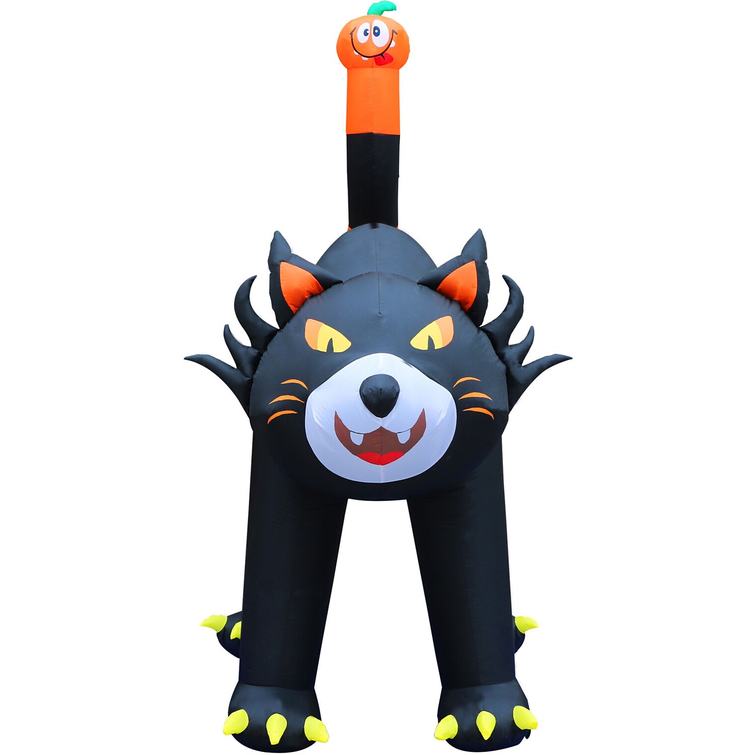 Haunted Hill Farm 10 Tall Pre-lit Black Cat Inflatable (HIBCAT103-L)