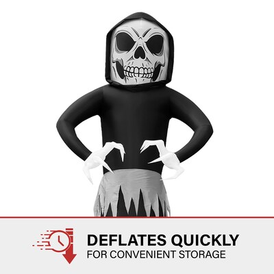 Haunted Hill Farm 20' Tall Pre-lit Ghost Reaper Inflatable (HIGHOST201-L)