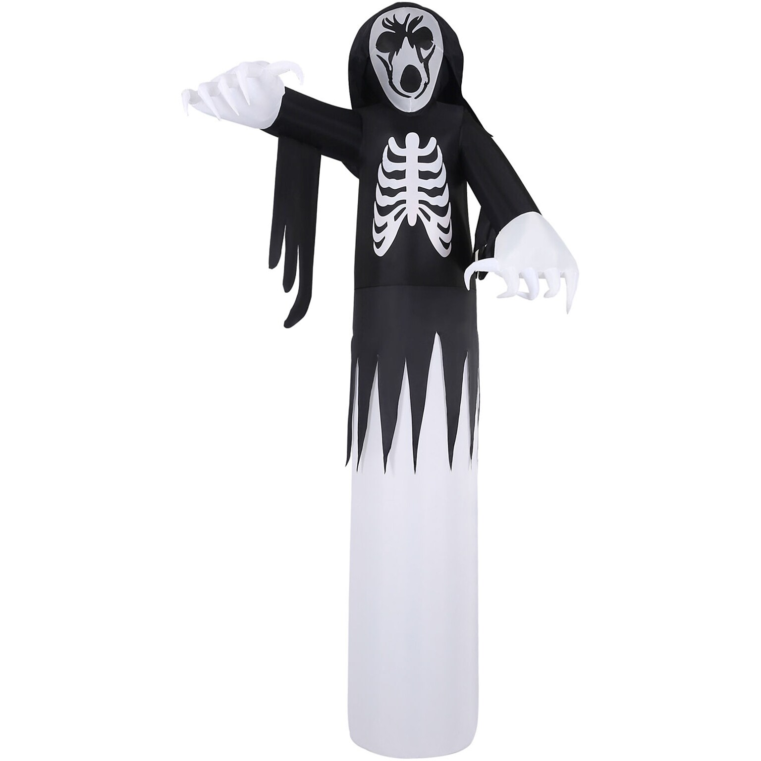 Haunted Hill Farm 12 Tall Pre-lit Grim Reaper Inflatable (HIGRIMRP121-L)