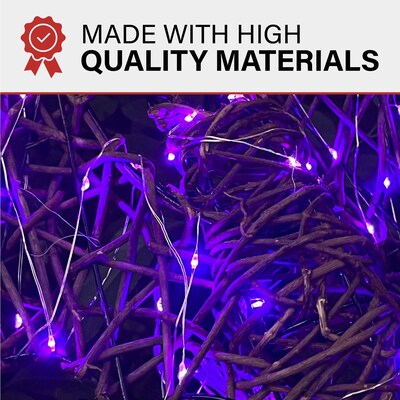 Haunted Hill Farm Battery-Operated Rattan Bats, 3/Set (HHWOOD3BAT-1BR)