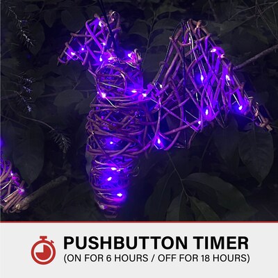 Haunted Hill Farm Battery-Operated Rattan Bats, 3/Set (HHWOOD3BAT-1BR)