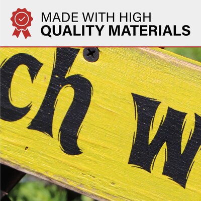 Haunted Hill Farm 32" Witch Way to the Candy Battery-Operated Halloween Decoration (HHWOODBRM-1BL)