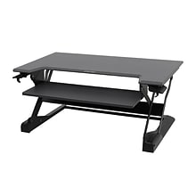 Ergotron Adjustable WorkFit-TL Monitor Stand, Up to 30 Monitor, Black and Dark Gray (33418085)