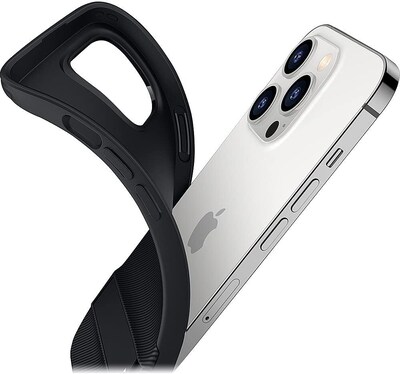 SaharaCase iPhone 14 Pro Max 6.7" Bundle, AirShield Kickstand Case with Tempered Glass Screen and Camera Protector, Black