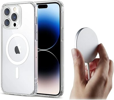 SaharaCase iPhone 14 Pro Max 6.7" Bundle, Hybrid-Flex Hard Shell Case with Tempered Glass Screen and Camera Protector, Clear