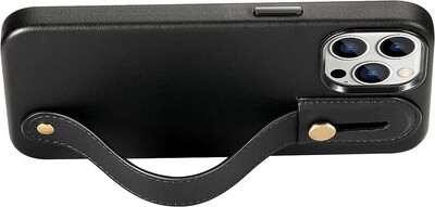 SaharaCase iPhone 14 Pro Max 6.7" Bundle, FingerGrip Series Case with Tempered Glass Screen and Camera Protector, Black