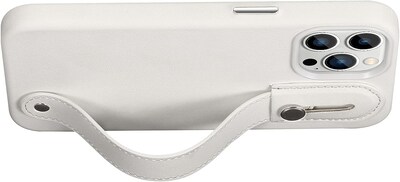 SaharaCase iPhone 14 Pro Max 6.7" Bundle, FingerGrip Series Case with Tempered Glass Screen and Camera Protector, White