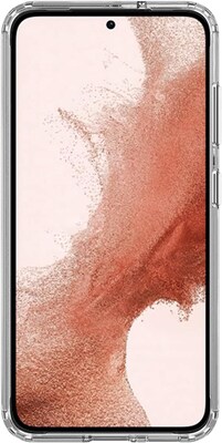 SaharaCase Samsung Galaxy S23 Bundle, Hybrid-Flex Hard Shell Case with Tempered Glass Screen and Camera Protector, Clear