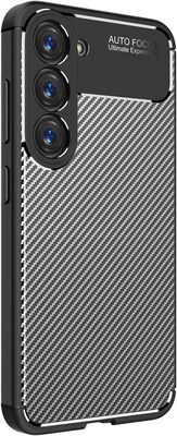 SaharaCase Samsung Galaxy S23+ Bundle, Anti-Slip Series Case with Tempered Glass Screen and Camera Protector, Black