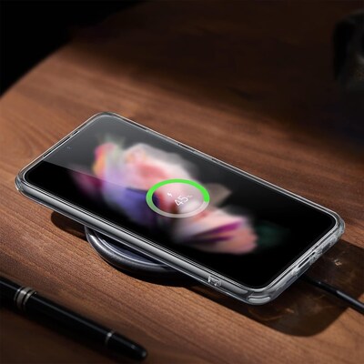 SaharaCase Samsung Galaxy S23+ Bundle, AirShield Kickstand Case with Tempered Glass Screen and Camera Protector, Clear