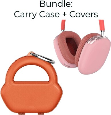 SaharaCase Travel Carry Case for Apple AirPods Max Bundle with Airpods Max Covers (HP00010-HP00004)