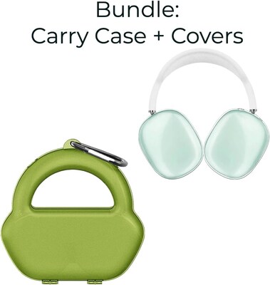 SaharaCase Travel Carry Case for Apple AirPods Max Bundle with Airpods Max Covers (HP00012-HP00007)