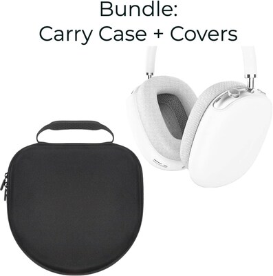 SaharaCase Travel Carry Case for Apple AirPods Max Bundle with Airpods Max Covers (HP00015-HP00003)