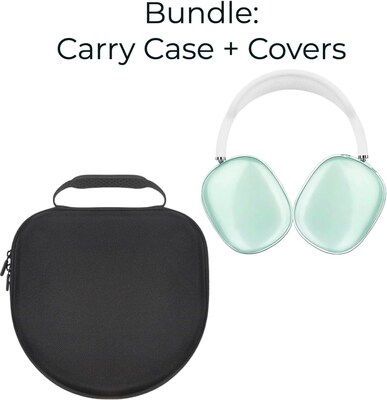 SaharaCase Travel Carry Case for Apple AirPods Max Bundle with Airpods Max Covers (HP00015-HP00007)
