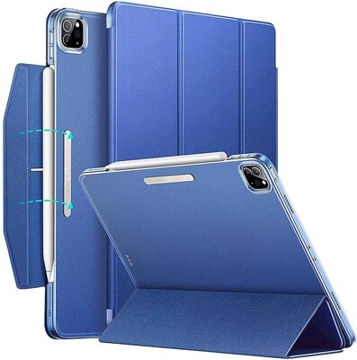 SaharaCase iPad Pro 11" (3rd Gen 2021 & 4th Gen 2022) Protection Bundle, Folio Case with Tempered Glass Screen, Blue