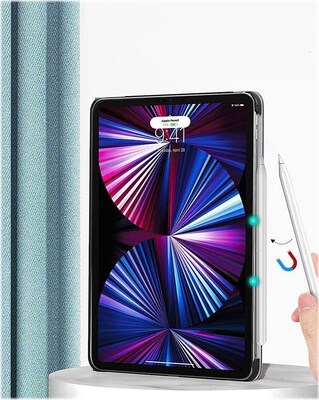 SaharaCase iPad Pro 11" (3rd Gen 2021 & 4th Gen 2022) Protection Bundle, Multi-Angle Case with Tempered Glass Screen, Purple