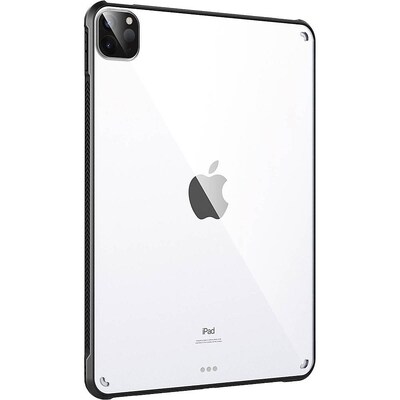 SaharaCase Apple iPad Pro 11" (3rd Gen & 4th Gen) Protection Bundle, Hard Shell Case with Tempered Glass Screen, Clear/Black
