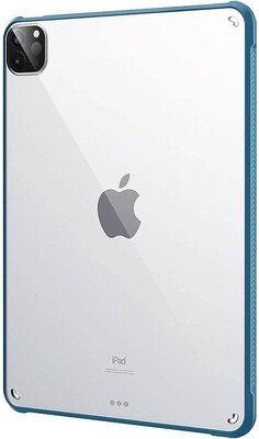 SaharaCase iPad Pro 11" (3rd Gen 2021 & 4th Gen 2022) Protection Bundle, Hard Shell Case with Tempered Glass Screen, Clear Blue