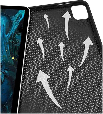 SaharaCase Apple iPad Pro 11" (3rd Gen & 4th Gen) Protection Bundle,Folio Case with Tempered Glass Screen, Green Marble