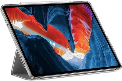 SaharaCase Apple iPad Pro 12.9" (4th,5th,6th Gen 2020-2022) Protection Bundle, Folio Case with Tempered Glass Screen, Gray