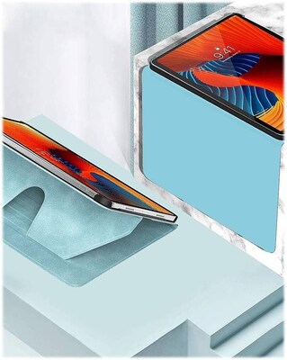 SaharaCase Apple iPad Pro 12.9" (4th,5th,6th Gen 2020-2022) Protection Bundle, Folio Case with Tempered Glass Screen, Aqua