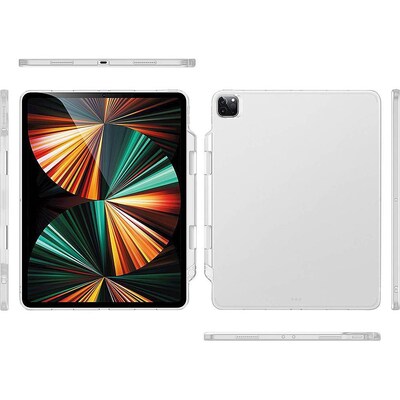 SaharaCase Apple iPad Pro 12.9" (4th,5th,6th 2020-2022) Protection Bundle, Hybrid Flex Case with Tempered Glass Screen, White
