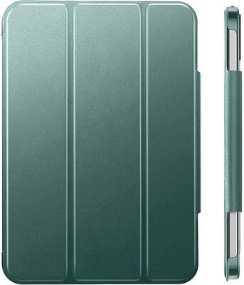 SaharaCase Apple iPad mini A17 Pro & 6th Generation 2021 Protection Bundle, Folio Case with Tempered Glass Screen, Forest Green
