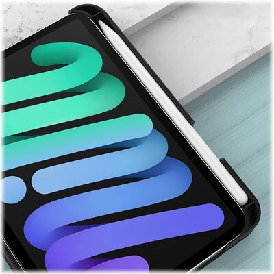 SaharaCase Apple iPad mini A17 Pro & 6th Generation 2021 Protection Bundle, Multi-Angle Case with Tempered Glass Screen, Black