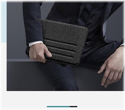 SaharaCase Apple iPad mini A17 Pro & 6th Generation 2021 Protection Bundle, Multi-Angle Case with Tempered Glass Screen, Black