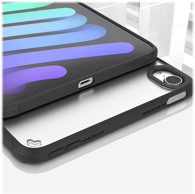 SaharaCase Apple iPad mini A17 Pro & 6th Generation 2021 Protection Bundle, Hybrid-Flex Case with Tempered Glass, Clear Black