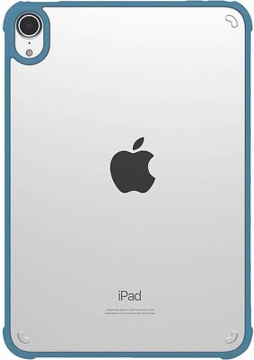 SaharaCase Apple iPad mini A17 Pro & 6th Generation 2021 Protection Bundle, Hybrid-Flex Case with Tempered Glass, Clear Blue