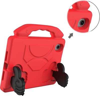 SaharaCase Apple iPad mini A17 Pro & 6th Generation 2021 Protection Bundle, KidProof Case with Tempered Glass Screen, Red