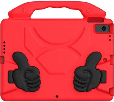 SaharaCase Apple iPad 10.2" (9th Generation 2021) Protection Bundle, KidProof Case with Tempered Glass Screen, Red