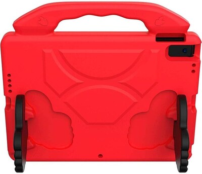 SaharaCase Apple iPad 10.2" (9th Generation 2021) Protection Bundle, KidProof Case with Tempered Glass Screen, Red