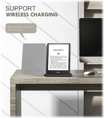 SaharaCase Kindle Paperwhite (11th Gen 2021-2023) Protection Bundle, Folio Case & Tempered Glass Screen, Blue (TB00191-ZD-T22)