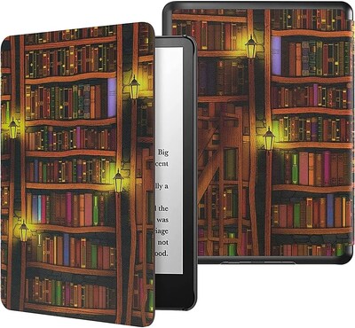 SaharaCase Kindle Paperwhite (11th Gen 2021-2023) Protection Bundle, Folio Case & Tempered Glass Screen, Brown