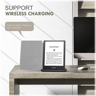 SaharaCase Kindle Paperwhite (11th Gen 2021-2023) Protection Bundle, Folio Case & Tempered Glass Screen, Brown