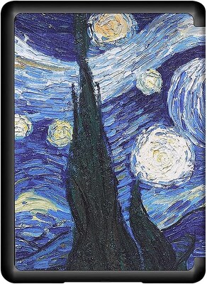 SaharaCase Kindle Paperwhite (11th Gen 2021-2023) Protection Bundle, Folio Case & Tempered Glass Screen, Blue/White