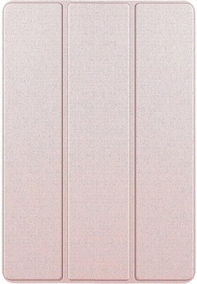 SaharaCase Samsung Galaxy Tab S8+ and Tab S7 FE Protection Bundle, Folio Case with Tempered Glass Screen, Clear/Pink