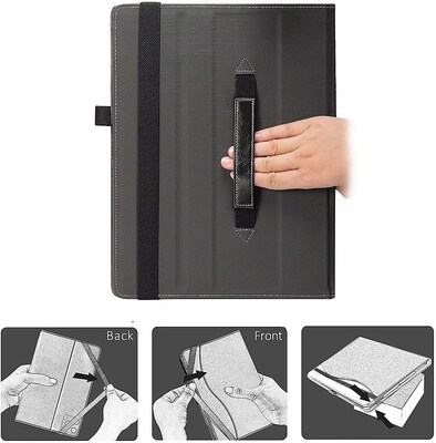 SaharaCase Samsung Galaxy Tab S8+ & Tab S7 FE (2022) Protection Bundle, Series Case with Tempered Glass Screen, Black