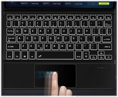 SaharaCase Samsung Galaxy Tab S8+ Protection Bundle, Keyboard Case with Tempered Glass Screen, Black