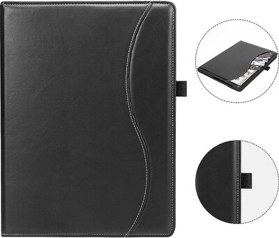 SaharaCase Samsung Galaxy Tab S8 Ultra Protection Bundle, Business Series Case with Tempered Glass Screen, Black