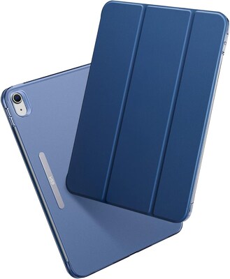 SaharaCase Apple 10.9" iPad (10th Gen) Protection Bundle, AirShield Folio Case with Tempered Glass Screen, Blue