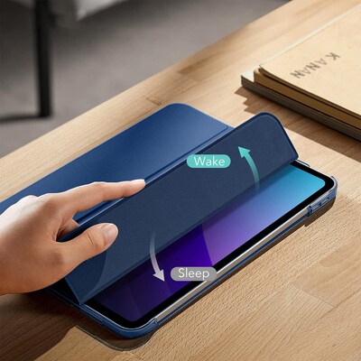 SaharaCase Apple 10.9" iPad (10th Gen) Protection Bundle, AirShield Folio Case with Tempered Glass Screen, Blue